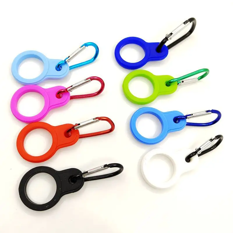 Silicone water bottle carabiner holder clip in stocks
