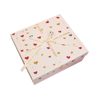 Petite boîte de papier pour cosmétiques frais tenue dans la main boîte-cadeau avec couverture ciel et terre avec stratification mate et doublure en éponge pour les nouveaux cadeaux
