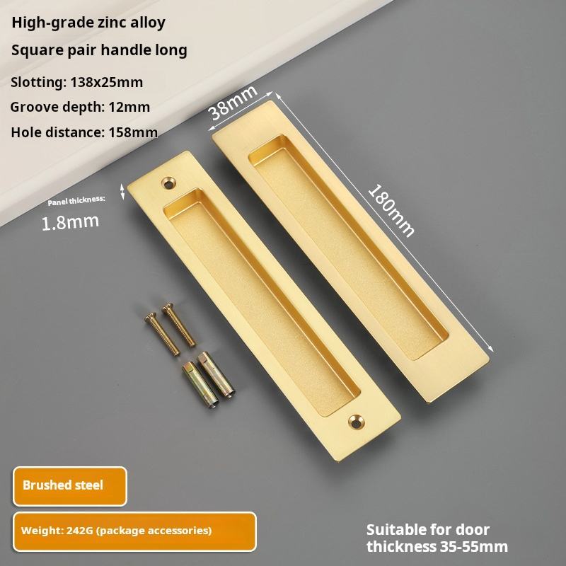 Square 180x38=brushed copper