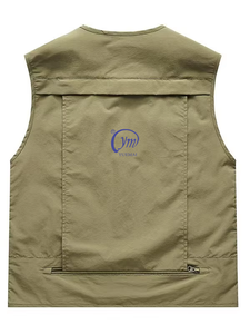 เสื้อกั๊กผู้ชายแบบซาฟารีกลางแจ้งแขนกุดสำหรับตกปลาฤดูร้อน - Product Image 6