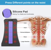 Support lombaire et cervical multi-niveaux réglable pour le fitness, étireur dorsal, magnétothérapie, soulagement de la douleur, masseur multi-niveaux