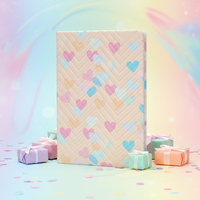 Carnet à motifs de cœurs pastel en vente chaude, populaire en Malaisie pour les tâches d'écriture des jeunes