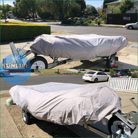 Prix de gros des housses de bateau gonflables 7.5 ~ 17ft imperméable à l'eau anti-poussière housse de bateau en tissu housse de bâche de protection pour bateau