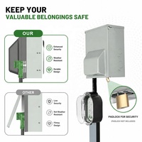Panel Stopkontak Sementara RV Guankai 30 Amp 125V dengan 2 Stopkontak dan Pemutus Arus Tembaga untuk Trailer Camper