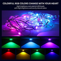 Joystar noël extérieur étanche 10M 20 illuminants ensemble mur/plafond IP67 avant-toit rvb LED Pixel Point lumière APP télécommande