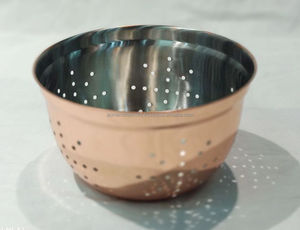 Set of 2 <b>Colander</b> <b>Stainless</b> <b>Steel</b> Fruits and Vegetable Washing Strainer Hotel Ware and Restaurant Kitchenware Uses - Product Image 4