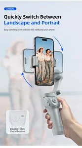 <span class=keywords><strong>Stabilisateur</strong></span> de cardan portable 3 axes M01 anti-tremblement pour enregistrement vidéo, support de téléphone pour <span class=keywords><strong>iPhone</strong></span> Xiaomi, prise de vue Vlog - Product Image 3