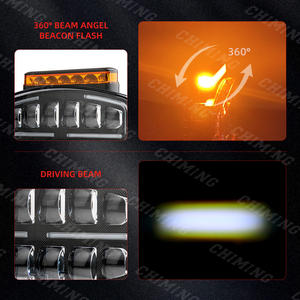 10-30V Led Camions Phare Led <span class=keywords><strong>4x4</strong></span> Blanc Ambre pour scania volvo Heavy Duty Trucks avec Feu de Position + R65 360 degrés - Product Image 5