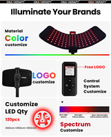 IDEATHERAPY TLB120-U 660 850nm avec support flexible, thérapie par lumière infrarouge, ceinture de thérapie par lumière rouge, appareil de thérapie par lumière rouge