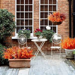 Autumn Artificial Plants 30cm-100cm High Simulation Leaves Indoor Outdoor Decorative Flower Thanksgiving Home <b>Wedding</b> <b>Props</b> - Product Image 4