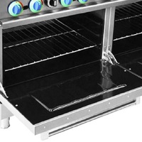 Cuisinière à gaz professionnelle en acier inoxydable Core Pro avec 8 brûleurs et four, modèle CP-R60-24MG