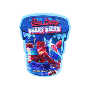 Trong Kho Chết Cắt Berry Thắt Lưng Hình Dạng Đặc Biệt Gói 3.5G Kỳ Lạ Mylar Túi Với Hiển Thị Hộp Mùi Bằng Chứng Bao Bì Nhựa Thiết Lập - Product Image 4