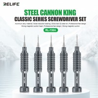 Jeu de tournevis RELIFE RL-730A Steel Cannon King Classic Series, en alliage d'aluminium, avec roulement anti-bruit, pour démontage