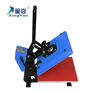 Xingyan Factory 15*15cm Sublimation Transfer Print Tee Shirt Heat Press Machine 38x38cm