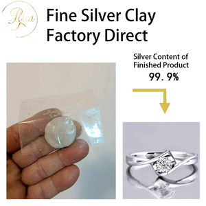 Bagues et pendentifs en argent pur de qualité professionnelle, faits à la main, avec empreintes de nez de chat et de chien, pour jeux parent-enfant - Product Image 2
