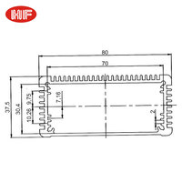 Boîtier de projet en aluminium, boîtier de commande en alliage d'aluminium extrudé, boîtier électronique, boîtier de terminaison de circuit imprimé, boîtier de batterie, indice de protection IP54