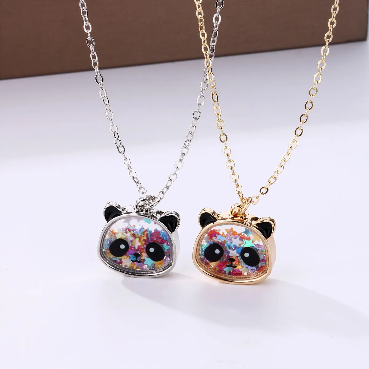 Nieuwe Collectie Panda Beer Sieraden Beer Hanger Ketting Leuke Patroon Beer Ketting Glitter Sparkle Ketting