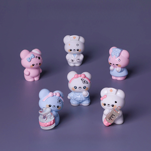 KI zhuojing Ornements paysagers, Figurine d'ours médical mignonne DIY, pour scènes miniatures et aménagement paysager, miniatures ultra-petites - Product Image 2