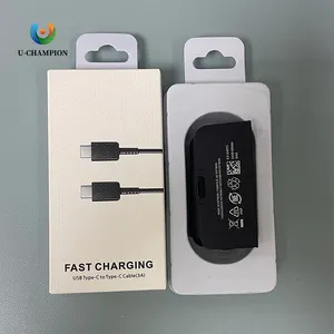 Original For Samsung data cables dual TYPE-C interface fast charging cable C to C charging cable adapted for Samsung