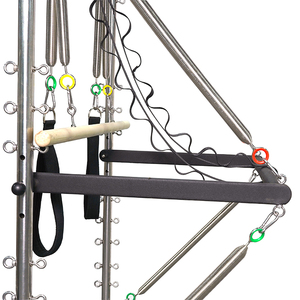 Attrezzatura Pilates Reformer Multifunzionale con Box e Pedana Imbottita per Salti, Ideale per Casa e <span class=keywords><strong>Palestra</strong></span> - Product Image 4