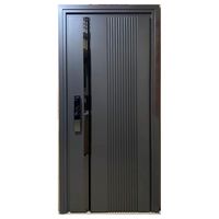Porte de sécurité en acier inoxydable de qualité supérieure, design moderne, anti-corrosion, pour usage extérieur résidentiel, vente flash, usine de Foshan, sur mesure