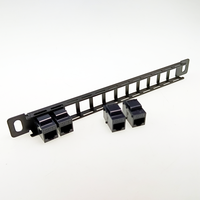 Panneau de brassage réseau 12 ports 0.5U CAT6 pour DeskPi RackMate T1/T0/T2 Rackmount et rack de serveur 10 pouces/armoire réseau