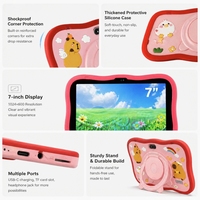 Tablet Infantil de 7 Pulgadas con 12+256 GB, Android 13, Qualcomm 8916, Resistente a Golpes, Educativa, Precio Ultrabajo, Tablet de Aprendizaje para Niños