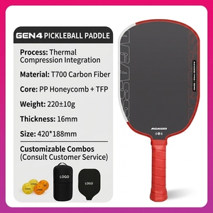Nuova Racchetta da Pickleball Portatile Boomstick SLK BoomCore Foam Lvbs con Interno in Schiuma, 16mm Gen 4, Forma Allungata, in Fibra di Carbonio T700, Personalizzabile - Product Image 6