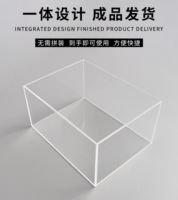 Plateau de présentation personnalisé en métal transparent de 5 mm d'épaisseur, facile à assembler, pour comptoir de magasin, organisation domestique et utilisation en cadeau