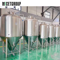 Cuve de Fermentation 1000L – Équipement Commercial pour Brasserie, Vignerie, Cidrière – Cuve de Production d'Alcool, de Levure Liquide et de Semences – Unitank en Acier Inoxydable
