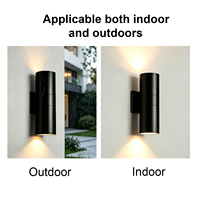 Applique murale LED extérieure étanche IP65, éclairage haut/bas, 6W 12W 18W 24W 36W, en aluminium cylindrique, éclairage moderne pour jardin extérieur