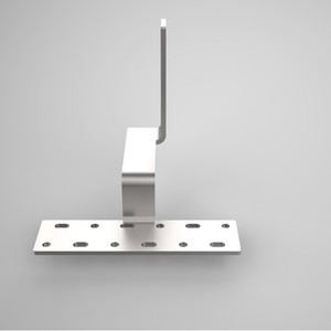 Soporte de Montaje Solar con Gancho Lateral para Techo de 90 Grados, Galvanizado en Caliente - Product Image 2
