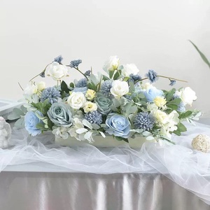 Bola de flores de seda táctil realista para telón de fondo de boda decoración de centro de mesa decoración de bolas de flores artificiales de Navidad - Product Image 2