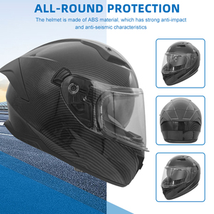 OEM/ODM最新モデル卸売 カーボンファイバーフルフェイスバイクオートバイヘルメット レーシングドライビングヘルメット - Product Image 4