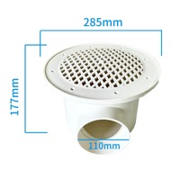 Drain de fond en plastique pratique pour étang Koi eau salée Aquarium poisson crevettes système d'aquaculture