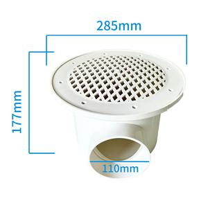 Drain de fond en plastique pratique pour étang Koi eau salée Aquarium poisson crevettes système d'aquaculture - Product Image 2