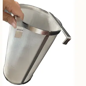 304/316 Stainless Steel Beer Brewing Filter Basket Off The Sugars Filter Fine Mesh Strainer Filter Basket