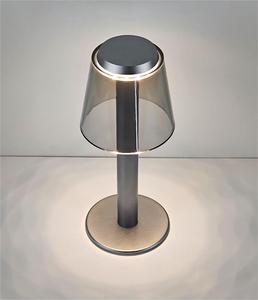 Lampe de table rechargeable tout aluminium USB moderne simple créatif lampe de table de restaurant chevet lumière ambiante <span class=keywords><strong>veilleuse</strong></span> - Product Image 5