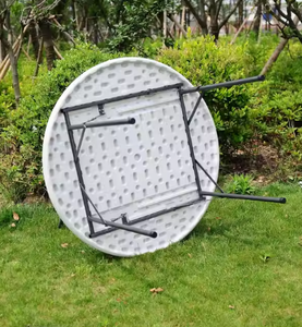 Phổ biến 110cm HDPE gấp ăn bàn tròn cho tiệc cưới ngoài trời - Product Image 2