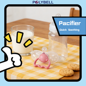 Sucette pour bébé sans BPA, en silicone écologique, avec motif de dessin animé, poignée pour les nouveau-nés de 0 à 12 mois - Product Image 4