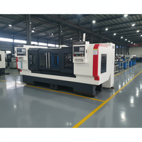 Torno CNC Horizontal de 4 Ejes HX-80200-160, Económico y Totalmente Personalizable, de Doble Extremo, para Trabajo Mediano, con Alimentación Automática y Rodillo de Procesamiento