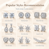 Серьги с бриллиантами на заказ, золото 10k, 14k, 18k, 0.5ct, 1ct, 2 карата, выращенные в лаборатории, круглая огранка, цвет D, сертификат IGI