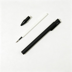 Stylo gel à bouton-poussoir Mx, pointe bille, corps en plastique, emballage en vrac, usage général - Product Image 1