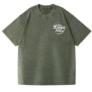 เสื้อยืดโอเวอร์ไซส์ผู้ชายสไตล์วินเทจ ผ้าฝ้าย 100% คุณภาพสูง พิมพ์ลายตามสั่ง ระบายอากาศได้ดี แขนสั้น ไซส์ใหญ่ น้ำหนัก 190 กรัม - Product Image 5