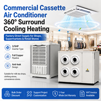 Climatiseur industriel à refroidissement adiabatique R410A avec compresseur scroll, système HVAC split à refroidissement par évaporation