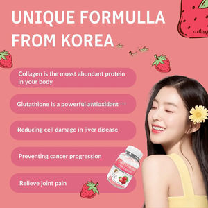 Bonbons gélifiés multivitaminés et multiminéraux au glutathion et au collagène pour femmes, saveur fruitée, vente en gros sous marque privée OEM - Product Image 3