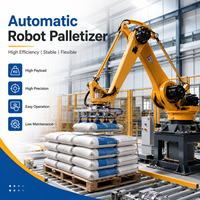 Robot Palletizer Industri Otomatis 4 Axis untuk Kotak Minuman - Merek RISITONG, Baja Karbon, Kondisi Baru