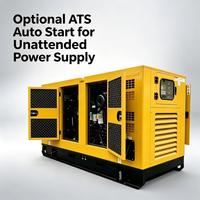 Générateur diesel super silencieux 60KVA 75KVA 80KVA 100KVA 120KVA 150KVA avec ATS et surveillance à distance, triphasé, pour utilisation sur chantier