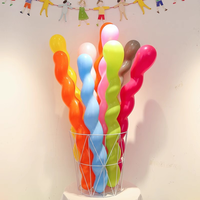 Ballons en latex longs et colorés en spirale torsadée pour Halloween, Noël, Pâques, mariages, anniversaires, fêtes, baby showers, décorations