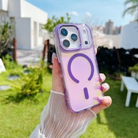 Casing HP Baru Cocok untuk iPhone 17, 16 Pro Max, iPhone 15, Casing HP Magnetik Warna Gradasi 17e Anti-jatuh